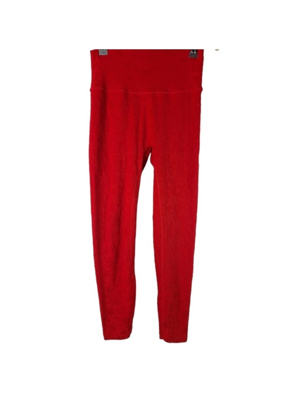 ZYIA Active limited edition red 3D texture snowflake high rise leggings-Size 6-8